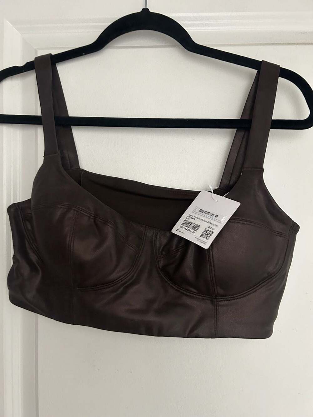 NWT Lululemon Everlux Longline Workout Bra Matte Foil Size L